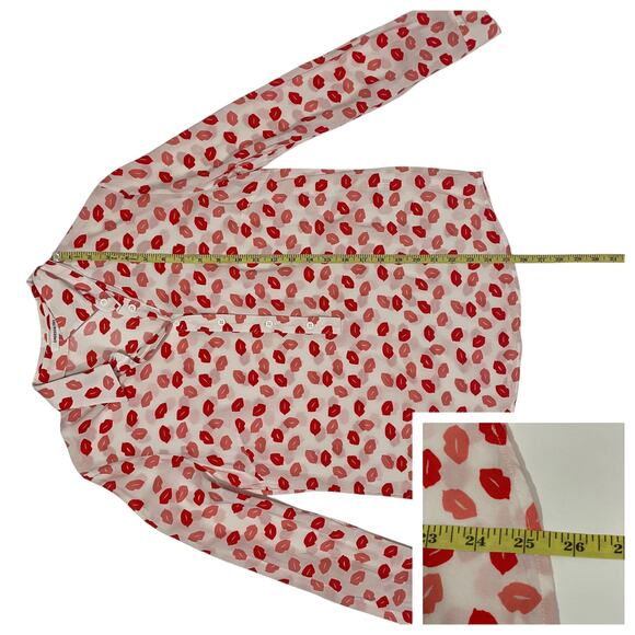 Emerson Fry Ribbons Blouse - Lipstick - Small - Picture 4 of 11